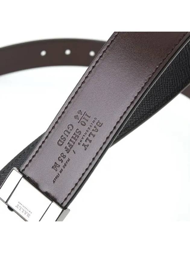 Schiff Reversible Leather Belt Black - BALLY - BALAAN 7