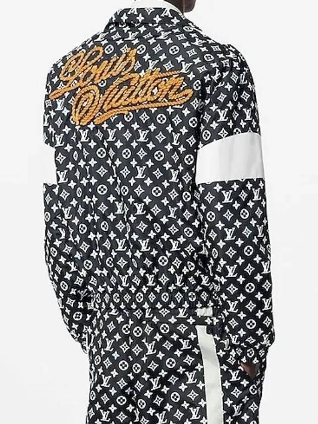 Monogram Printed Technical Track Jacket Navy Blue - LOUIS VUITTON - BALAAN 5