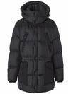 Logo Applique Nylon Puffer Coat Black - BURBERRY - BALAAN 2