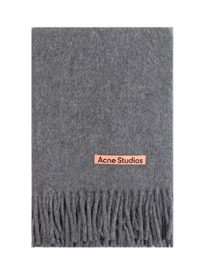 Wool Fringe Scarf Grey Melange - ACNE STUDIOS - BALAAN 2