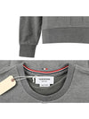 4 Bar Tonal Crew Neck Sweatshirt Grey - THOM BROWNE - BALAAN 6