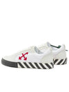 Men's Vulcanized Low-Top Sneakers White Red Black - OFF WHITE - BALAAN 4