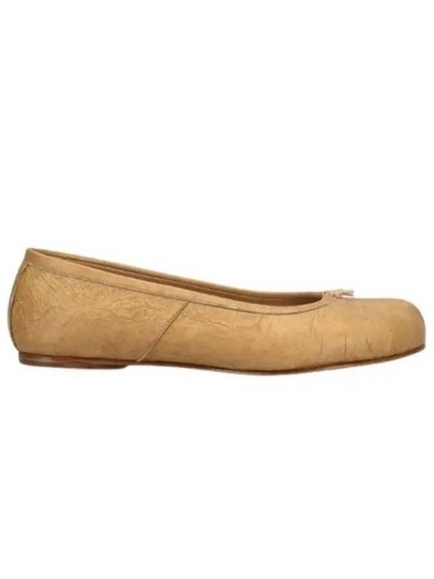 Leather Tabi Ballerina Flat Beige - MAISON MARGIELA - BALAAN 2