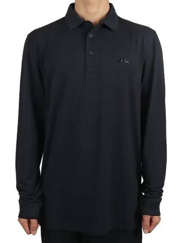 Florian Polo Long Sleeve T-Shirt Black - J.LINDEBERG - BALAAN 2