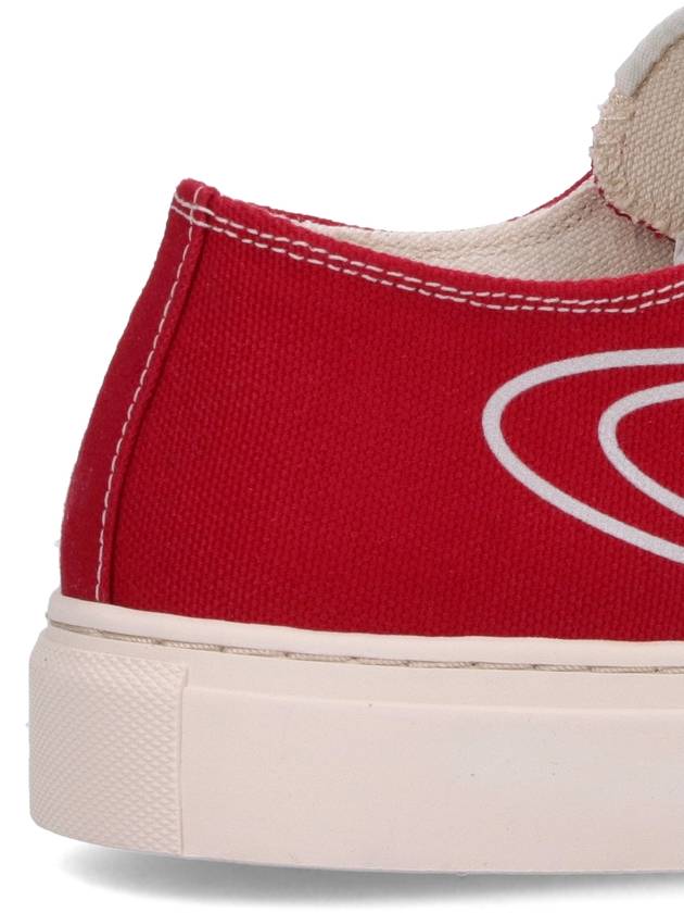 ORB Logo Low Top Sneakers Red - VIVIENNE WESTWOOD - BALAAN 5