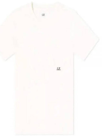 24/1 Jersey Garment Dyed Pocket Short Sleeve T-Shirt White - CP COMPANY - BALAAN 2