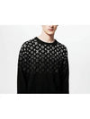 Gradient Cotton Crew Neck Knit Top Black - LOUIS VUITTON - BALAAN 3