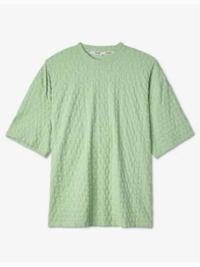 Logo Embossing Crew Neck Short Sleeve T-Shirt Green - SUNNEI - BALAAN 2