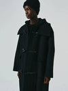 Neuer Overfit Hooded Double Coat Black - NOIRER - BALAAN 2
