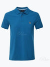 Zebra Regular Fit Polo Shirt Blue - PAUL SMITH - BALAAN 2