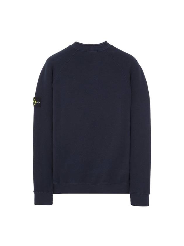 Stretch Cotton Fleece Mock Turtleneck Sweatshirt Navy - STONE ISLAND - BALAAN 3