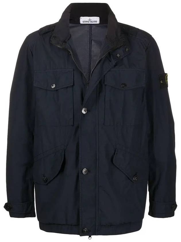 Light Pocket Zip Up Jacket Navy - STONE ISLAND - BALAAN 3