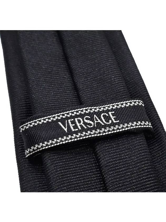 Medusa Head Tie Black - VERSACE - BALAAN 4