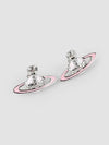 Women's Small Neo Bath Relief Earrings Platinum Vintage Rose - VIVIENNE WESTWOOD - BALAAN 2
