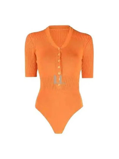 Le Body Yauco Polo Bodysuit Orange - JACQUEMUS - BALAAN 2