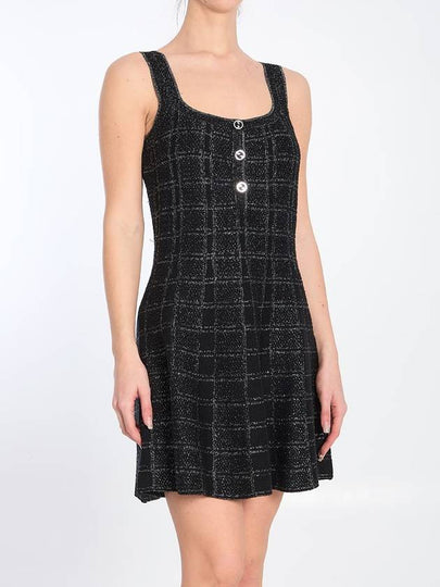 Wool And Lamé Check Jacquard Dress - GUCCI - BALAAN 2