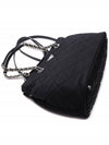 Pocono triangle logo quilting chain tote bag black - PRADA - BALAAN 6