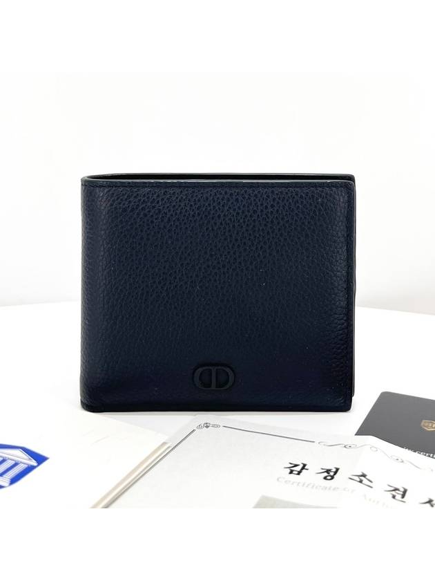 Logo Men s Bicycle Wallet Navy - DIOR - BALAAN 3