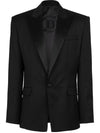 Men's Wool Tailored Jacket Black - BALMAIN - BALAAN.