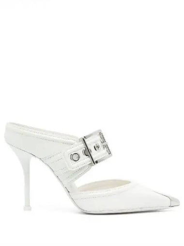 Alexander McQUEEN Metal Toe Buckle Leather Mule Heel - ALEXANDER MCQUEEN - BALAAN 1