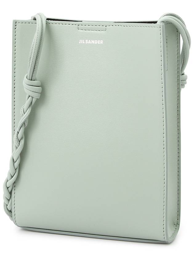 Women's Tangle Small Leather Shoulder Bag Pastel Grey - JIL SANDER - BALAAN 3