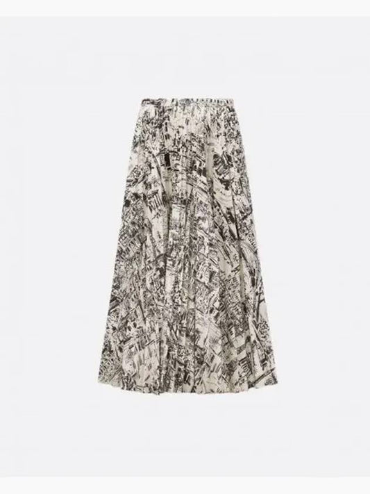 Pleated midi skirt 442J04A3412 X0930 - DIOR - BALAAN 1