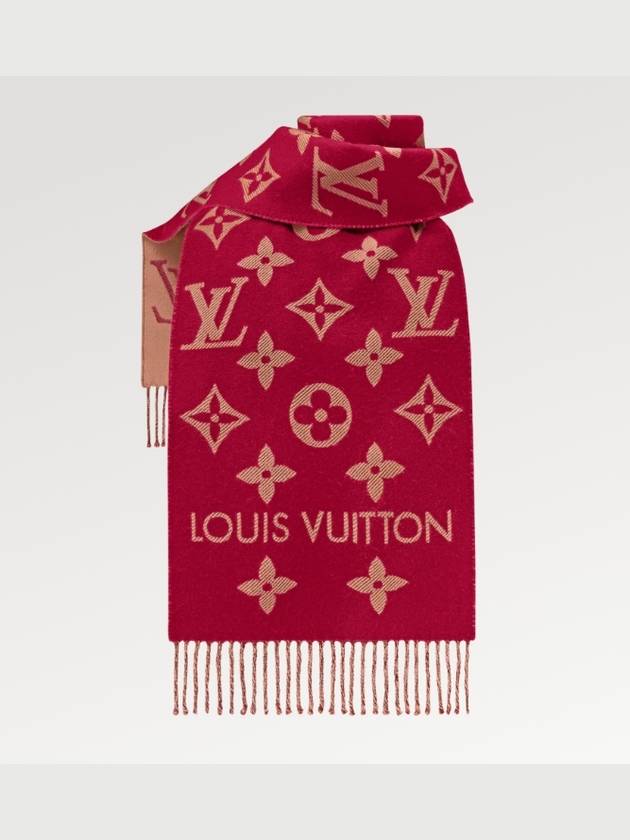 LV Essential Scarf Red - LOUIS VUITTON - BALAAN 3