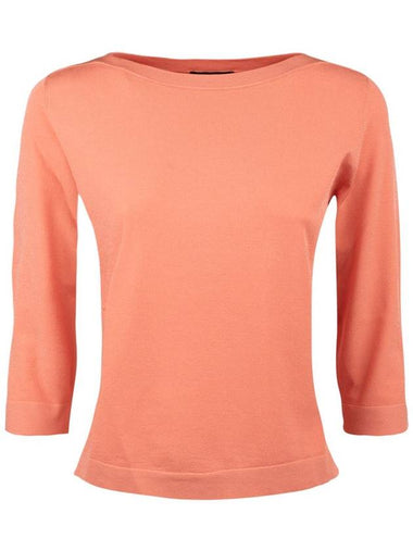 Roberto Collina Salmon Boat Neck Sweater - ROBERTO COLLINA - BALAAN 1