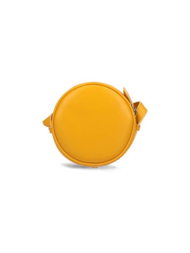 Re-Edition Circle Leather Cross Bag Yellow - COURREGES - BALAAN 4