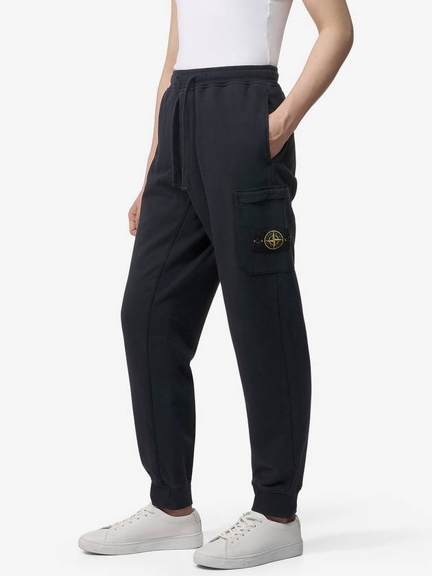 Stone Cotton Please Navy Jog Pants - STONE ISLAND - BALAAN 4