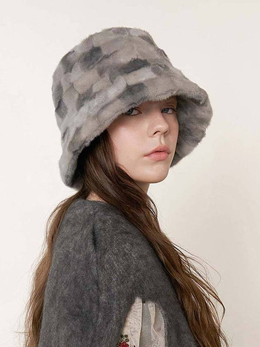 Mink Bucket Hat Gray - BROWN HAT - BALAAN 2