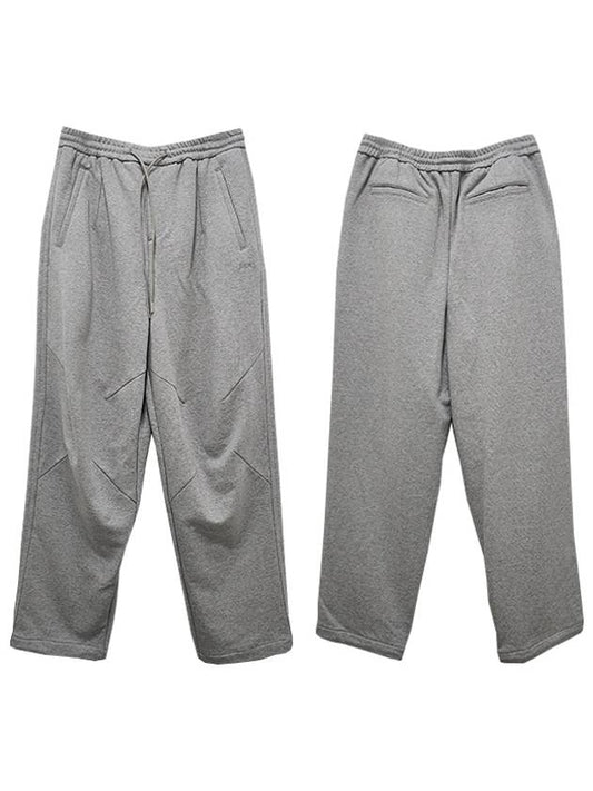 cut design cotton track pants light gray - JUUN.J - BALAAN 2