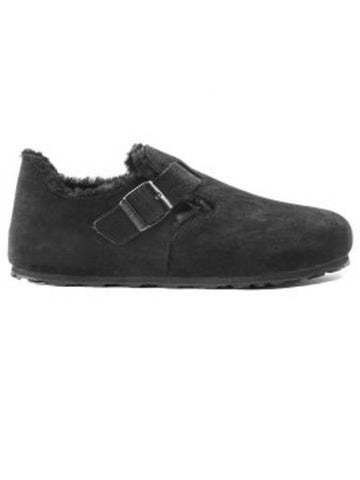 London Shearling Low Top Sneakers Black - BIRKENSTOCK - BALAAN 1