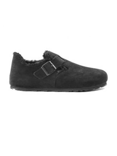 London Shearling Low Top Sneakers Black - BIRKENSTOCK - BALAAN 1