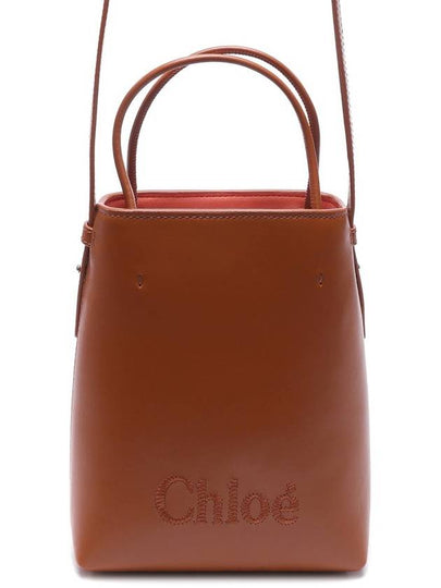 Sense Micro Calfskin Tote Bag Camel - CHLOE - BALAAN 2