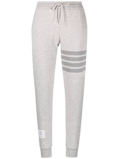 Women's Diagonal Pastel Trainning Jogger Track Pants Grey - THOM BROWNE - BALAAN 1