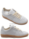 Women's Suede Replica German Army Low Top Sneakers Gray - MAISON MARGIELA - BALAAN 2