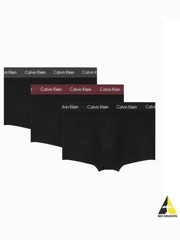 UNDERWEAR Men s EU Cotton Stretch Low Rise Trunks 3PK U2664Q2B - CALVIN KLEIN - BALAAN 1