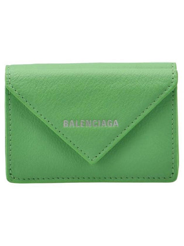 Papier Mini Half Wallet Green - BALENCIAGA - BALAAN 1