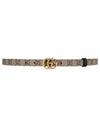 GG Marmont Reversible Thin Belt Grey - GUCCI - BALAAN 2