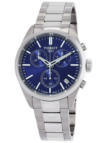 Tissot PR 100 Chronograph Quartz Blue Dial Men's Watch T1504171104100 - TISSOT - BALAAN 1