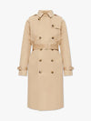 Greta Double Breasted Cotton Trench Coat Beige - A.P.C. - BALAAN 2