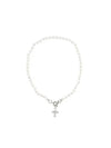 Aleksa Pearl Necklace Silver - VIVIENNE WESTWOOD - BALAAN 1