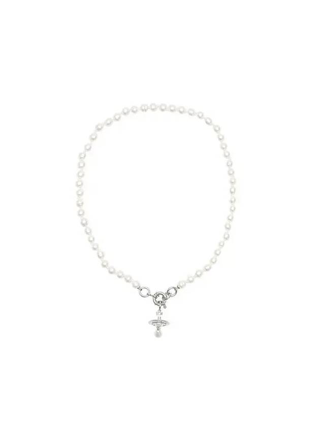 Aleksa Pearl Necklace Silver - VIVIENNE WESTWOOD - BALAAN 1