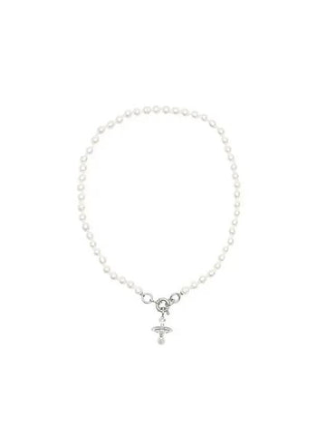 Aleksa Pearl Necklace Silver - VIVIENNE WESTWOOD - BALAAN 1