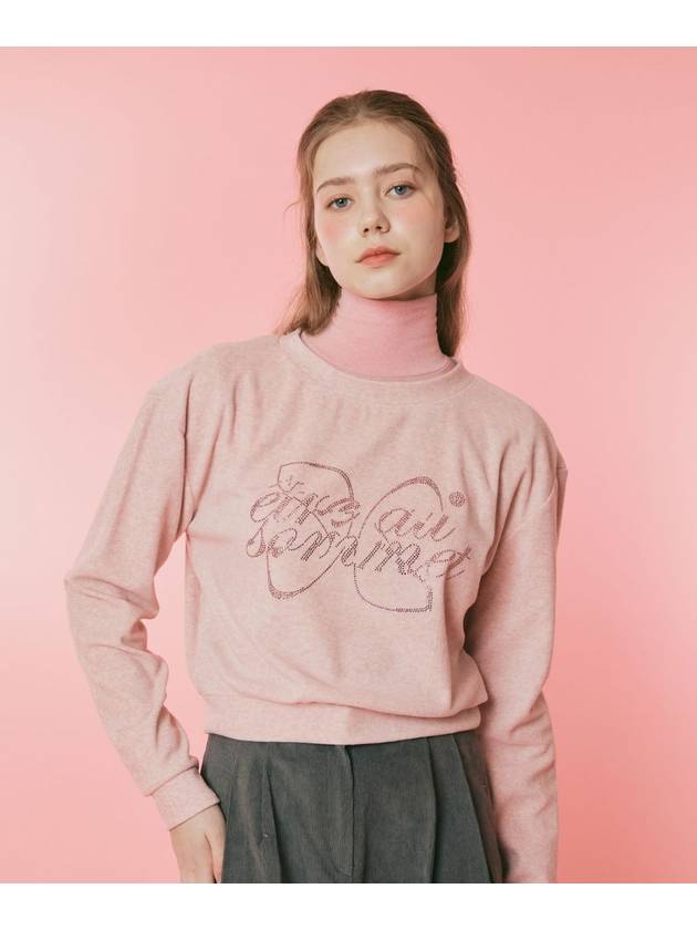 wool terry knit pink - ETRE AU SOMMET - BALAAN 4