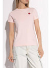 Boke Flower Patch Short Sleeve T-Shirt Pink - KENZO - BALAAN 4