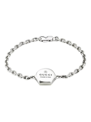 Trademark Hexagon Chain Bracelet Silver - GUCCI - BALAAN 1