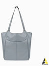 JEANS Women s Blue Gray CKJ Cinched PU Convertible Shopper Bag DH3737 CI1 - CALVIN KLEIN - BALAAN 2