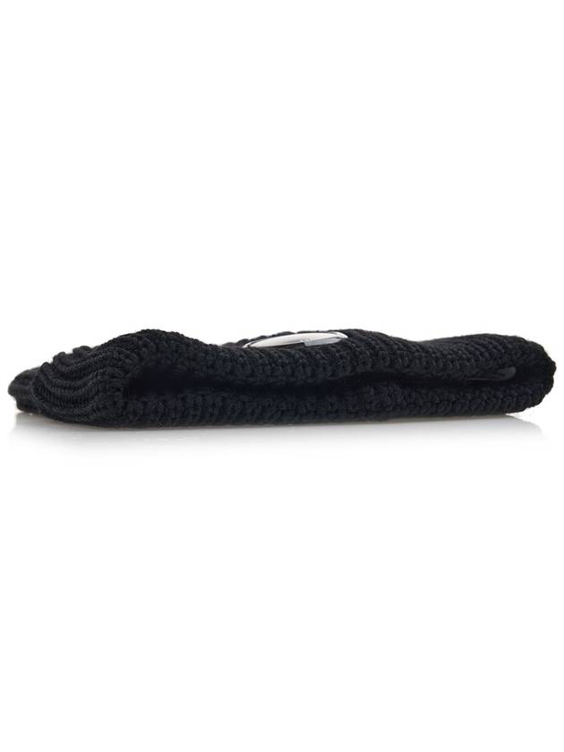 Extra Fine Merino Wool Beanie Black - CP COMPANY - BALAAN 6